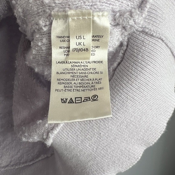 Free People Found My Friend Pullover Lavender  Women L - Picture 8 of 9